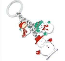 圣诞礼品圣诞老人合金钥匙扣钥匙链