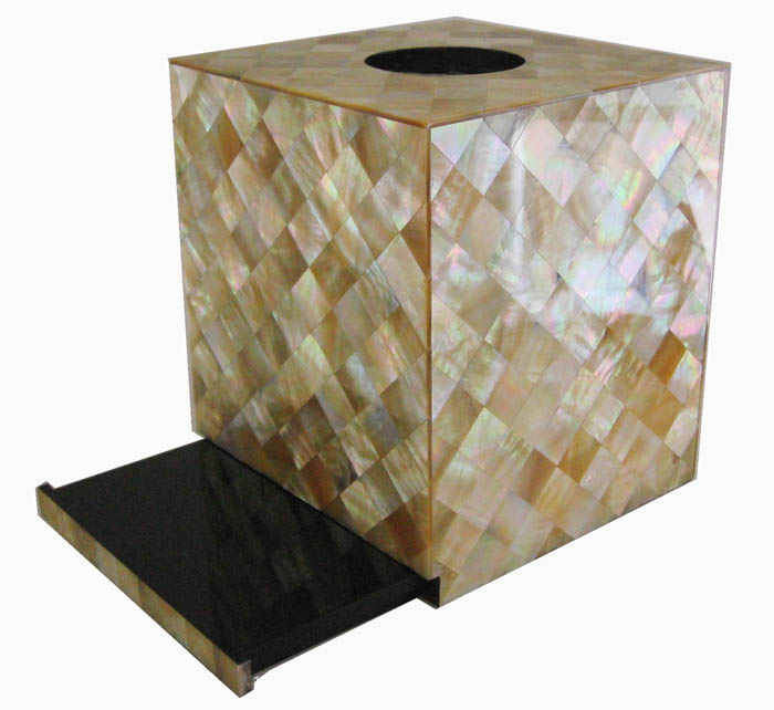 贝壳工艺礼品纸巾盒（E1K002）