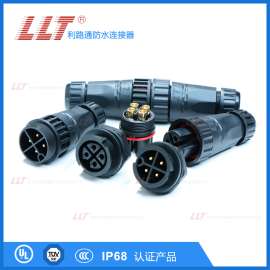 IP68产品厂家LLT-M22-螺 丝压线防水连接器，航空插头，电缆固定连接器