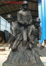 英雄消防兵战士景观雕塑设计制作