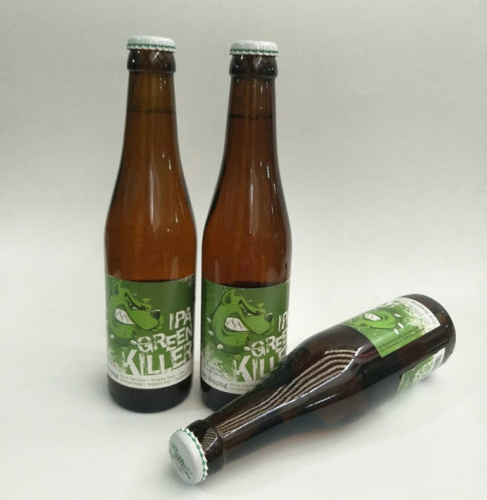 比利时进口啤酒green killer IPA绿色杀手精酿啤酒330mlV-0090017