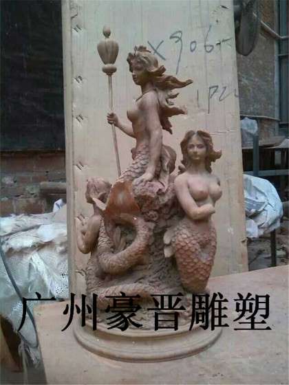 树脂丹麦美人鱼雕塑组件定做厂家